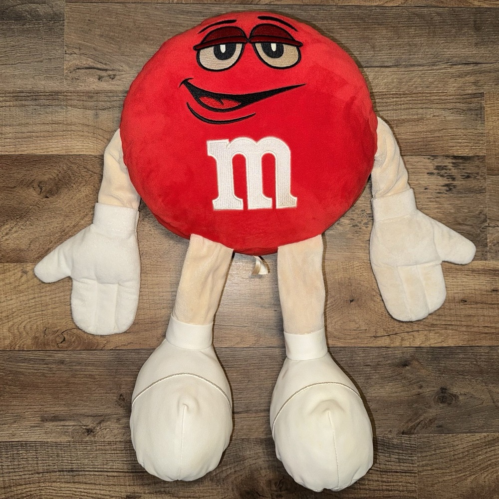 M&M Red Plush 17 inch M&M's World 2017 Stuffed Toy
